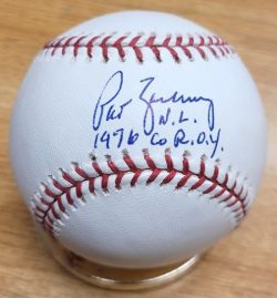Autographed PAT ZACHRY "1976 CO NL ROY" Offical Major League Baseball