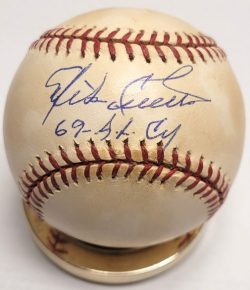 Autographed MIKE CUELLAR 69 AL CY Official American League Baseball