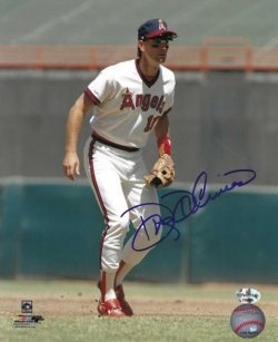 AUTOGRAPHED DOUG DECINCES 8X10 California Angels Photo