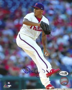AUTOGRAPHED RANGER SUAREZ 8X10 Philadelphia Phillies Photo JSA