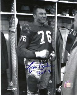 AUTOGRAPHED LOU CREEKMUR 8x10 Detroit Lions Photo