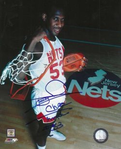 Autographed DARRYL DAWKINS 8X10 New Jersey Nets Photo
