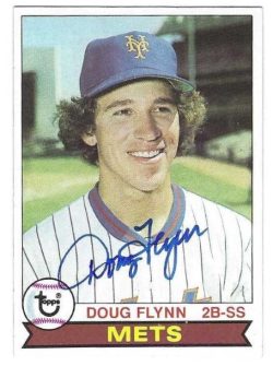 Autographed DOUG FLYNN New York Mets 1979 Topps Card