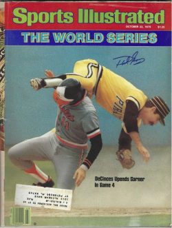 Autographed PHIL GARNER Pittsburgh Pirates Sports Illustrated Magazine 10/22/1979