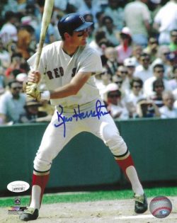 AUTOGRAPHED KEN HARRELSON 8x10 Boston Red Sox Photo JSA