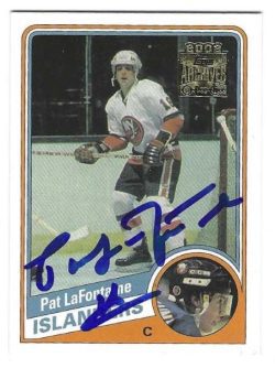 Autographed PAT LAFONTAINE 2001-02 Topps Archives New York Islanders card #79
