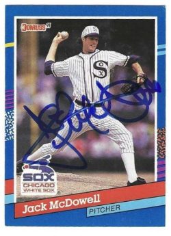 Autographed JACK MCDOWELL Chicago White Sox 1991 Donruss Card