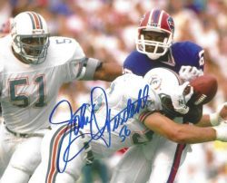 Autographed JOHN OFFERDAHL 8X10  Miami Dolphins photo