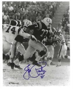 Autographed JIM PARKER "HOF 73" 8X10 Baltimore Colts photo
