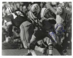 Autographed JIM PARKER  8X10 Baltimore Colts photo