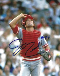 AUTOGRAPHED JEFF REED 8x10 Cincinnati Reds Reds Photo