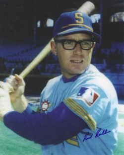 Autographed RICH ROLLINS 8x10 Seattle Pilots Photo