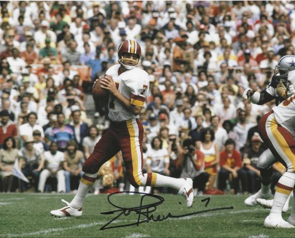 Autographed JOE THEISMANN 8x10 Washington Redskins Photo