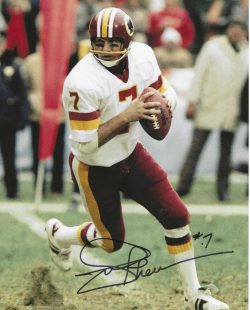 Autographed JOE THEISMANN 8x10 Washington Redskins Photo