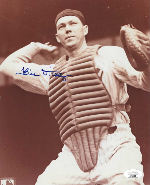 Autographed BILL DICKEY 8x10 New York Yankees Photo JSA
