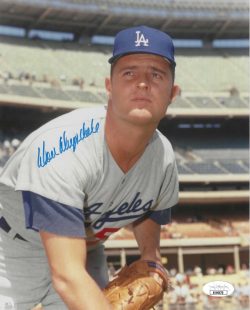 Autographed DON DRYSDALE 8x10 Los Angeles Dodgers Photo JSA