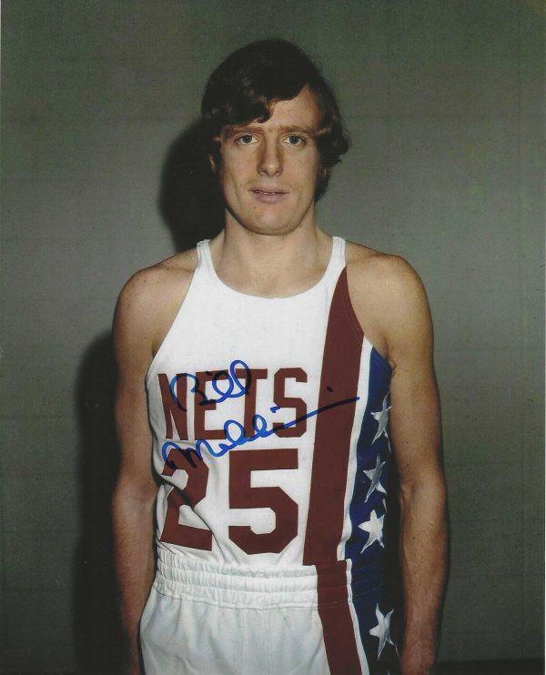 Autographed BILL MELCHIONNI 8X10 New York Nets Photo
