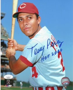 Autographed TONY PEREZ 8x10 Cincinnati Reds Photo JSA
