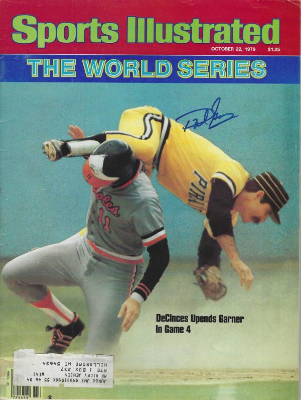 Autographed PHIL GARNER Pittsburgh Pirates Sports Illustrated Magazine 10/22/1979