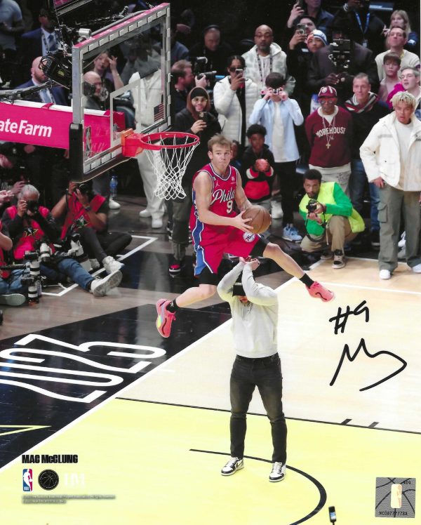 Autographed MAC McCLUNG  8X10 Philadelphia 76ers Photo