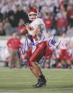 Autographed MIKE TEEL Rutgers Scarlet Knights 8x10 Photo
