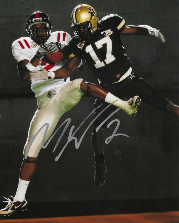 Autographed MIKE WALLACE OLE MISS REBELS 8x10 Photo