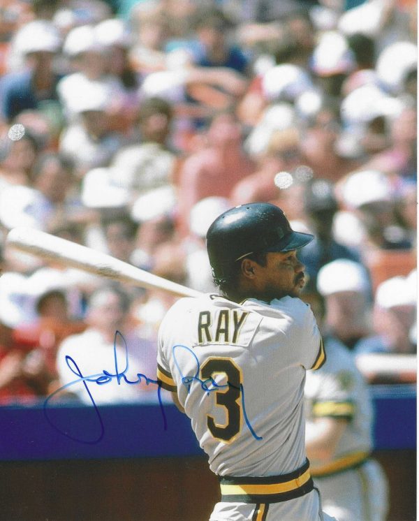 AUTOGRAPHED JOHNNY RAY 8x10 Pittsburgh Pirates photo
