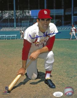 AUTOGRAPHED MIKE SHANNON 8x10 St. Louis Cardinals Photo JSA