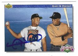 Autographed GARY SHEFFIELD Milwaukee Brewers 1992 Upper Deck Card