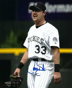 AUTOGRAPHED  Larry Walker 8x10 Colorado Rockies Photo