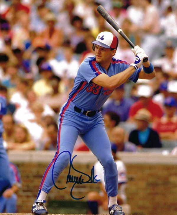 AUTOGRAPHED TIM RAINES  8x10 Montreal Expos Photo JSA