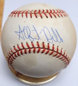 ALBERT BELLE Autographed Official American League Baseball