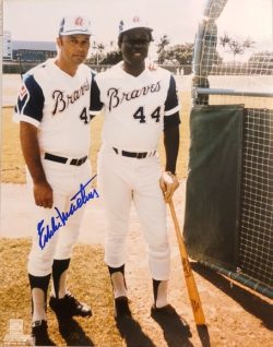 Autographed EDDIE MATHEWS 11x14 Atlanta Braves Braves photo
