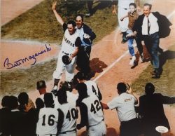 Autographed Bill Mazeroski Pittsburgh Pirates 11x14 photo JSA Witnessed