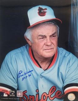 Autographed Earl Weaver Baltimore Orioles 11x14 photo