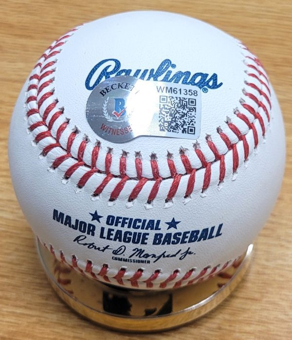 Autographed ALBERT PUJOLS Official Major League Baseball Beckett Witness - Image 2
