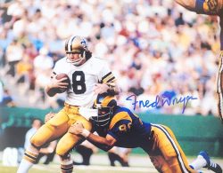 AUTOGRAPHED FRED DRYER 11x14 Los Angeles Rams Photo