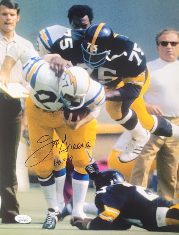 Autographed Joe Greene Pittsburgh Steelers 11x14 Photo with JSA COA