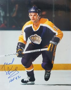 Autographed MARCEL DIONNE "HOF 92" 11x14 Los Angeles Kings Photo
