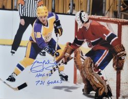 Autographed MARCEL DIONNE "HOF 92, 731 Goals" 11x14 Los Angeles Kings Photo