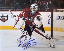 Autographed BRADEN HOLTBY 11X14 Washington Capitals Photo