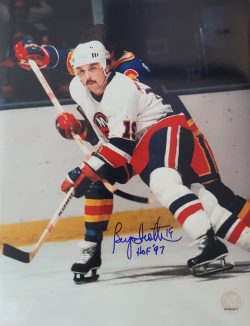 Autographed BRYAN TROTTIER "HOF 97" 11X14 New York Islanders Photo
