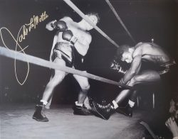 Autographed JAKE LAMOTTA 11X14 Boxing photo