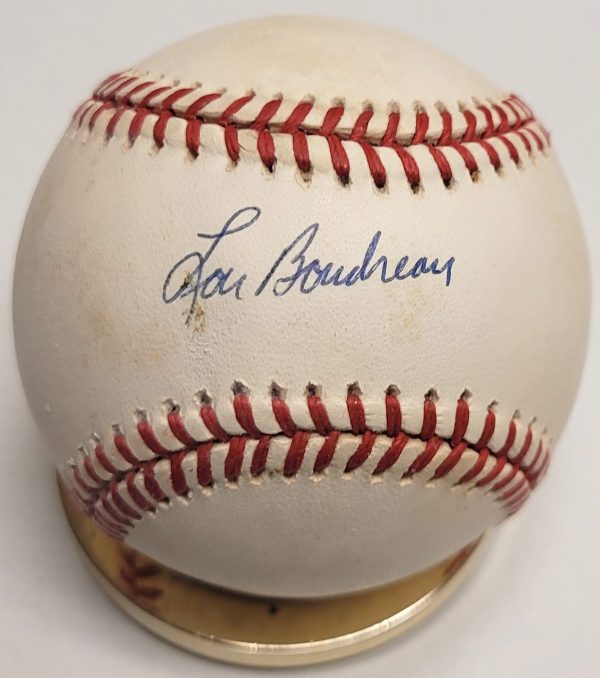 Autographed LOU BOUDREAU Offical American League Baseball