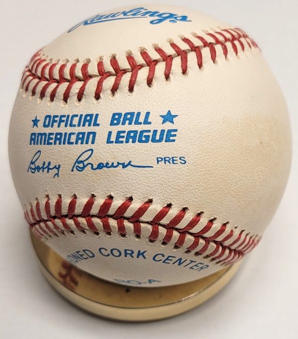 Autographed LOU BOUDREAU Offical American League Baseball - Image 2