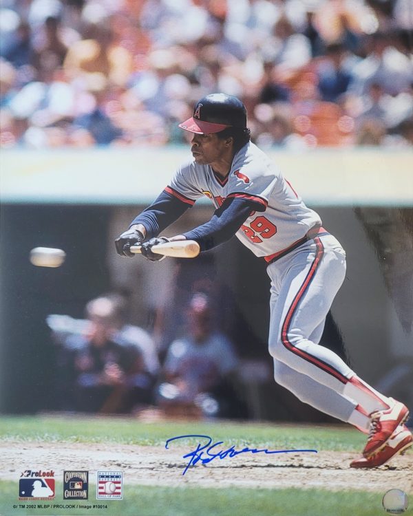Autographed HOF'R ROD CAREW 16X20 California Angels Photo