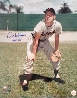 Autographed Al Kaline "HOF 80" Detroit Tigers 16x20 photo