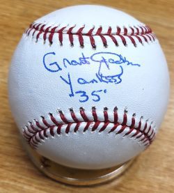 Grant Jackson "Yankees 35" Autographed Official Major League Baseball