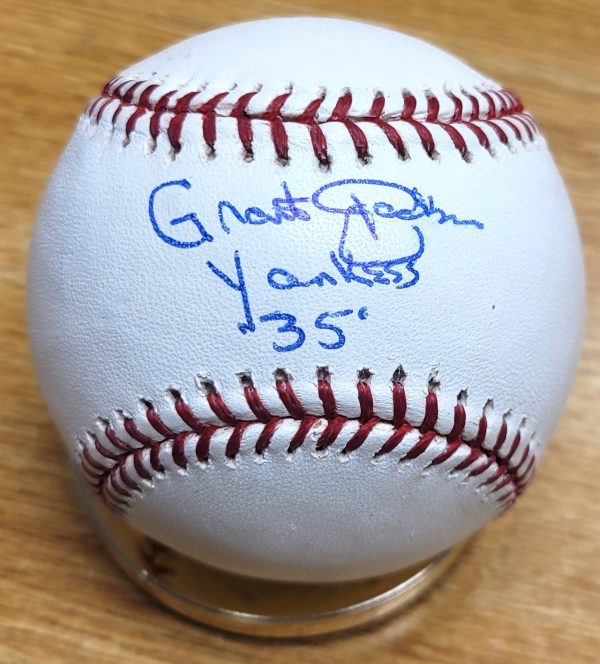 Grant Jackson "Yankees 35" Autographed Official Major League Baseball