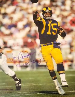 AUTOGRAPHED VINCE FERRAGAMO "79 NFC Champs" 16x20  Los Angeles Rams Photo